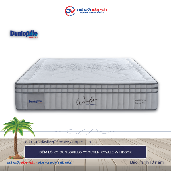 Đệm lò xo Dunlopillo CoolSilk ROYALE Windsor